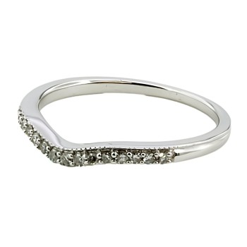 18ct white gold Diamond Wedding Ring size K